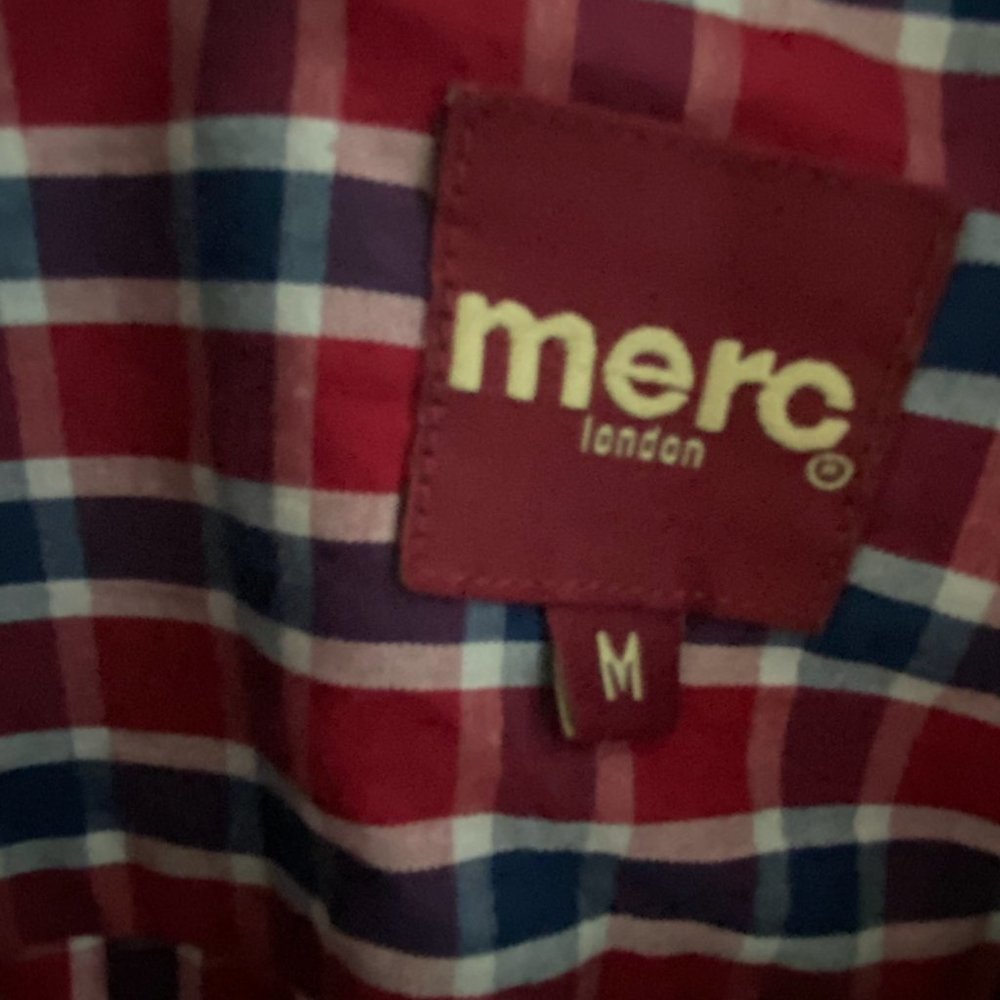 Checkered Merc London Button Down Shirt - Picture 4 of 4